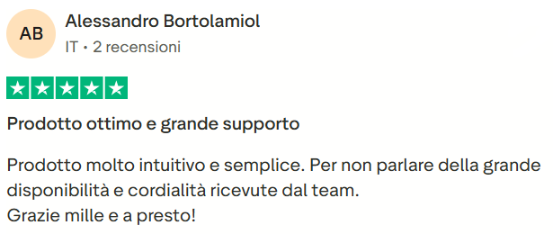Recensione Trustpilot